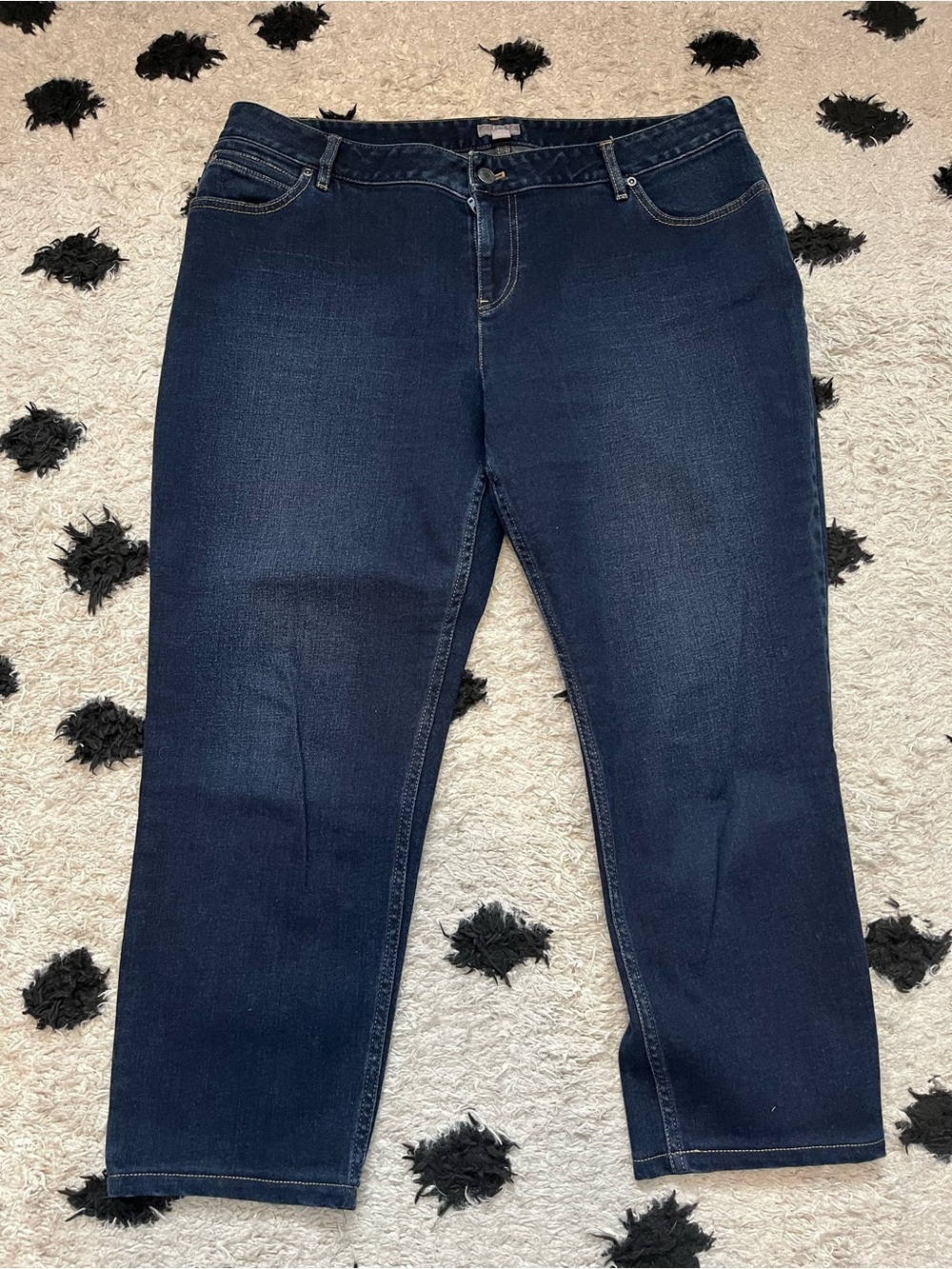 J Jill size 14 ankle Women’s Dark Blue Stretch Jeans